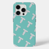 Zilveren mintletter T Case-Mate iPhone Case (Achterkant)