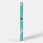 Zilveren mintletter T Case-Mate iPhone Case (Achterkant / Rechts)