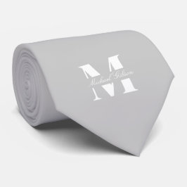 Zilveren Mist | Op maat gemaakte trouw das voor br