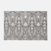 Zilveren  moderne deurmat (Voorkant)