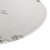 Zilveren  moderne snijplank (Hoek)