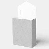Zilveren Monogram Favor Dozen Bedankdoosjes (Geopend)