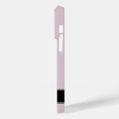 Zilveren monogram R aangepaste naam witte rozen ro Case-Mate iPhone Case (Achterkant / Links)