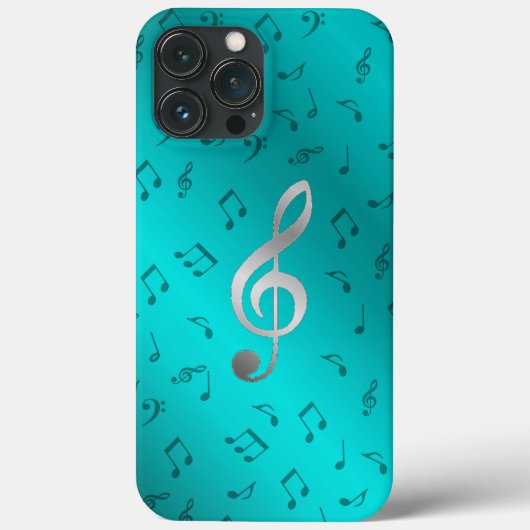 zilveren muzieknoten otter box OtterBox iPhone hoe Case-Mate iPhone Case (Achterkant)
