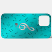 zilveren muzieknoten otter box OtterBox iPhone hoe Case-Mate iPhone Case (Achterkant (horizontaal))