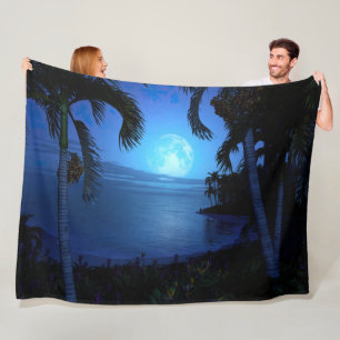 zilveren nacht fleece deken