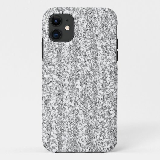 Zilveren namaak glittersnoer Case-Mate iPhone 5 ho Case (Achterkant)