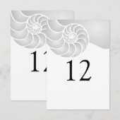 Zilveren Nautilus Shell Strand Bruiloft (Voorkant / Achterkant)