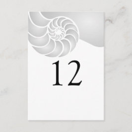 Zilveren Nautilus Shell Strand Bruiloft