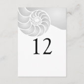 Zilveren Nautilus Shell Strand Bruiloft (Achterkant)