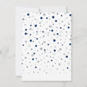 Zilveren & Navy ballonnen | Partij Dank u Nota Kaa Bedankkaart (Achterkant)