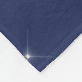 Zilveren Navy Blauwe Meisjesachtige Glitter Schitt Fleece Deken (Hoek)