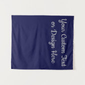 Zilveren Navy Op Maat Gemaakt Bord Persoonlijke Br Wandkleed (Voorkant (horizontaal))