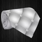 Zilveren Nep-diamant Fantasie Luxe  Stropdas