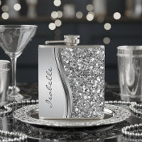 Zilveren nepschitter glitter glamour glans geperso