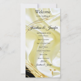 Zilveren of gouden Abstracte bloemen op zijde - Zi