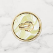 Zilveren of gouden Abstracte bloemen op zijde - Zi Confetti (Kleine voorkant)