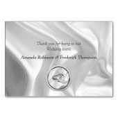 Zilveren of gouden Abstracte bloemen op zijde - Zi Kaart (Achterkant)