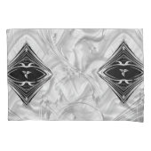 Zilveren of gouden Abstracte bloemen op zijde - Zi Kussensloop (Voorkant)