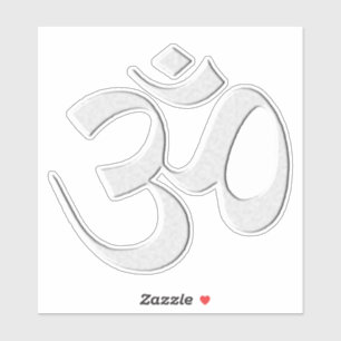 Zilveren Om Sticker