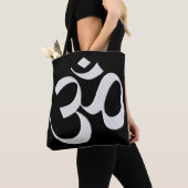 Zilveren Om Tote Bag (Dichtbij)