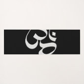 Zilveren Om  Yogamat (Achterkant (horizontaal))
