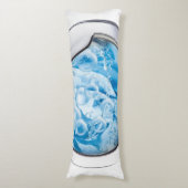 zilveren omhulde wasmachine, geanimeerd lichaamskussen (Voorkant Verticaal)