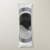 zilveren omhulde wasmachine, geanimeerd lichaamskussen (Achterkant (Verticaal))