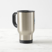 zilveren omhulde wasmachine, geanimeerd reisbeker (Voorkant links)