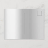 Zilveren paarse ballonnen verjaardag, behalve de d aankondigingskaart (Achterkant)