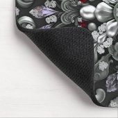 Zilveren Paarse decoratieve mousepad Muismat (Hoek)