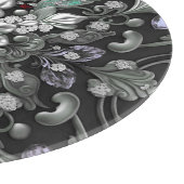 Zilveren Paarse decoratieve snijplank (Hoek)