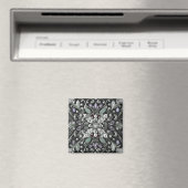 Zilveren Paarse Siermagneet Magneet (Insitu (Vaatwasser))
