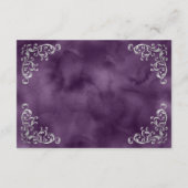 zilveren Paarse Waterverf Details Informatiekaartje (Achterkant)