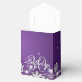 Zilveren Paarse Winter 30e Verjaardag Bedankt Bedankdoosjes (Geopend)