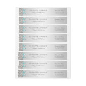 Zilveren pailletten Blauwgroen Blauwe Boog en Diam (Vel)