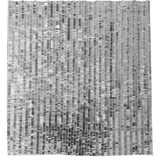 Zilveren pailletten, glamour naadloze achtergrond. douchegordijn (Voorkant)