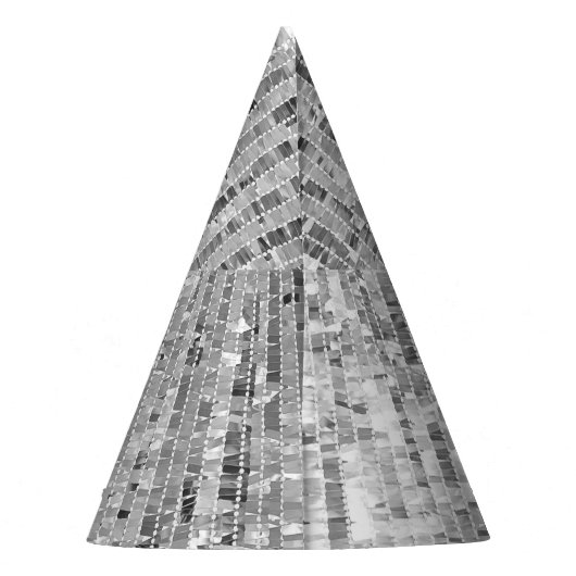 Zilveren pailletten, glamour naadloze achtergrond. feesthoedjes (Achterkant)