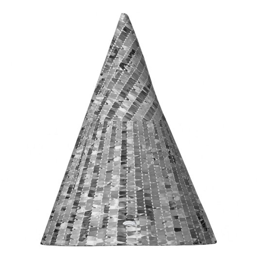 Zilveren pailletten, glamour naadloze achtergrond. feesthoedjes (Rechts)