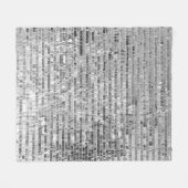 Zilveren pailletten, glamour naadloze achtergrond. fleece deken (Voorkant (Horizontaal))