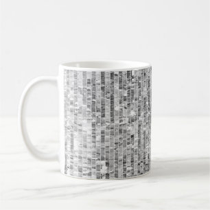 Zilveren pailletten, glamour naadloze achtergrond. koffiemok