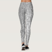 Zilveren pailletten, glamour naadloze achtergrond. leggings (Achterkant)