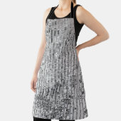 Zilveren pailletten, glamour naadloze achtergrond. schort (Insitu)