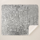 Zilveren pailletten, glamour naadloze achtergrond. sherpa deken (Voorkant (horizontaal))