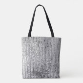 Zilveren pailletten, glamour naadloze achtergrond. tote bag (Achterkant)