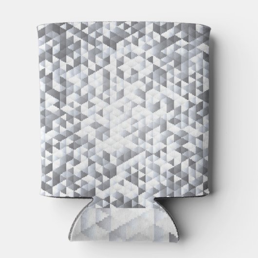 Zilveren pailletten: Glinsterende Mozaïek Achtergr Blikjeskoeler (Achterkant)