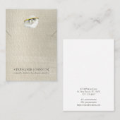 Zilveren Parel Zeeschelp Sieradenkaart Visitekaartje (Voorkant / Achterkant)