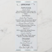 Zilveren Parel/Zilver - Monogram & Dank U Menu (Voorkant)