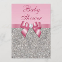 Zilveren Pareltjes, roze Baby shower met rode poot