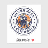 Zilveren pas, Californië wandelpaden Sticker (Vel)